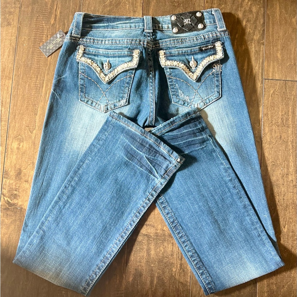 Vintage with tags Miss Me boot cut jeans size 30